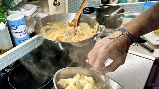 My French Chef making his magic