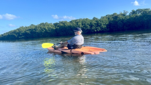 Eric at home on the water